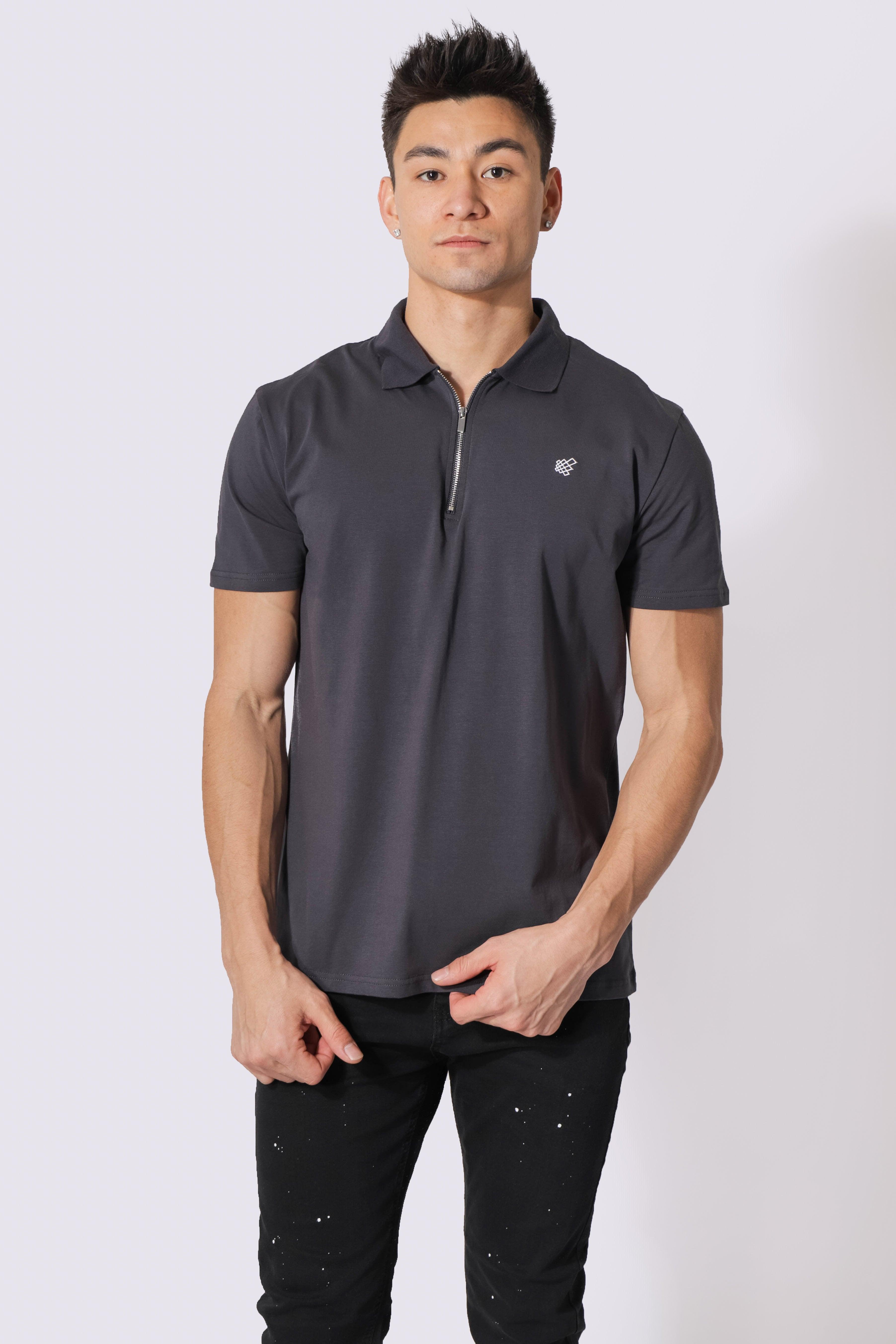 Zip Polo - Dark Gray T-Shirts Jed North 