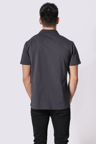 Zip Polo - Dark Gray T-Shirts Jed North 